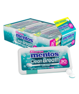 Mentos Clean Breath Hard Mints Sugar Free Candy, Wintergreen, (Pack of 12) - £19.59 GBP