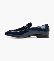 Stacy Adams Sprague Moc Toe Bit Slip On Shoes Navy 25732-410 image 5