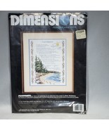 Dimensions Footprints Stamped Counted Cross Stitch Kit 3102 VTG 1998 Sealed - £15.14 GBP