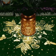 Solar Lanterns Outdoor Waterproof Bee Mushroom Decoration Gifts for Women Mon Gr - £34.62 GBP