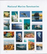 2022 60c Forever National Marine Sanctuaries, Sheet of 16 Scott 5713 Imperforate - $25.99