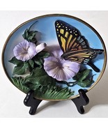 Vintage Cadona 1999 Raised Butterfly Flower Plate - £14.70 GBP