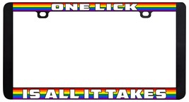 Uno Leccare È Tutte It Takes Lesbiche Gay Lgbtq Arcobaleno Targa Piastra... - £5.64 GBP