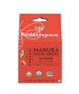 Wedderspoon Organic Manuka Honey Drops, Ginger &amp; Echinacea, 20 Count (Pa... - $272.13 MXN