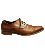 Carlo Morandi Oxford Dress Shoes Mens US 10.5D Brown Leather Memory Foam... - $39.29