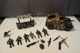 Chap Mei HK 3.75&quot; figures Sentinel shelter barb wire GI Joe tank weapon gun lot - £23.70 GBP