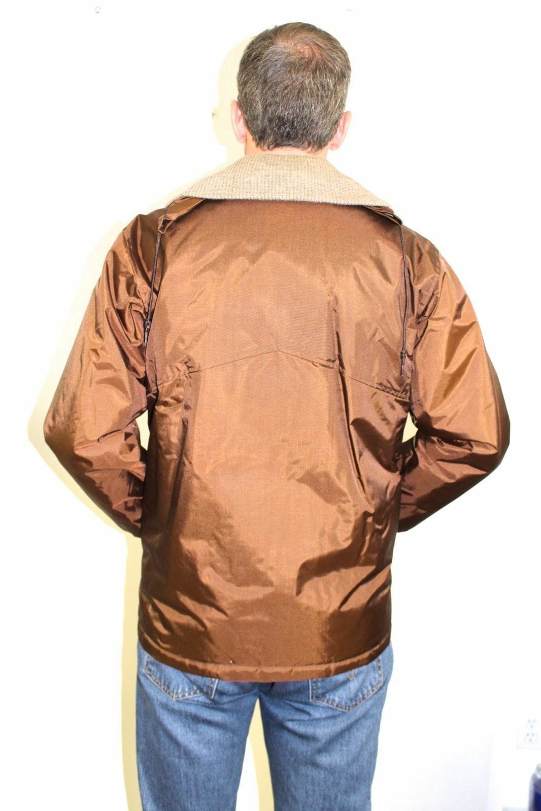 Authentic VTG 70s Peters Ski Wear Coat 40R Copper Iridescent Talon Zip NWOT Item image 4