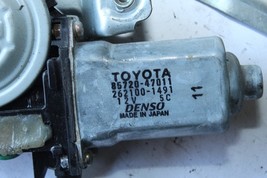 2001-2003 TOYOTA PRIUS REAR RH PASSENGER DOOR WINDOW REGULATOR AND MOTOR K4009 image 5