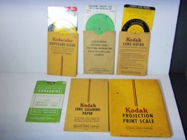 6-PIECE Lot Of Vintage Kodak Camera Film Items Exposure Lens Guides - £15.53 GBP