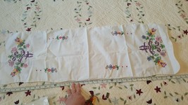 Hand Embroidered Tablerunner/coffee table/ Cloth  12 x 38 - £7.24 GBP