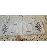 Hand Embroidered Tablerunner/coffee table/ Cloth  12 x 38 - $12.60 CAD