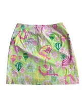 Lilly Pulitzer Derby Days Skirt Dress Size 4 VTG Horses Steam Boat Balloon - £22.31 GBP