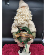 Christmas Decor Old World Santa Doll Figurine 20&quot; By Chestnut Lane Free ... - £17.30 GBP