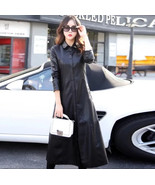 Women&#39;s Black Long Dress Designer Real Lambskin Stylish Party Club Wear ... - $2,808.01 MXN+