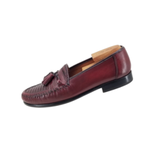 Nordstrom KAPPA Brown Leather Woven Tassel  Slip On Shoes Loafers Men&#39;s ... - £33.02 GBP