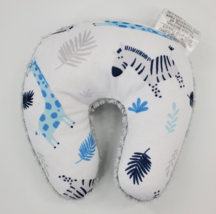 SL Home Fashions Baby Neck Pillow Prop Blue White Zebra Giraffe Plush B96 - £7.97 GBP
