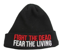 AMC Network The Walking Dead Fight The Dead Black Beanie Hat Logo OS U25 - £18.10 GBP