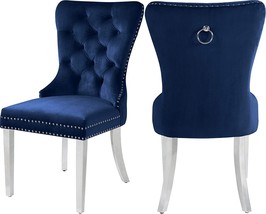 Meridian Furniture Carmen Collection Modern | Contemporary Velvet Upholstered - £324.87 GBP
