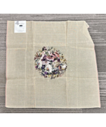 4 Four Wives Needlepoint Unworked Canvas Floral Design 23 x 23&quot; Purple D... - $482.88 MXN