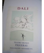 Lithograph Poster Salvador Dali Exhibition 1974 Teatro Museo FIGUERAS, 7... - €129,91 EUR