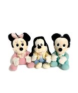3 Disney Babies Goofy Minnie Mickey Mouse Plush 7” Vintage 1984 Stuffed ... - €41,51 EUR