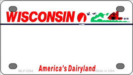 Wisconsin Blank Novelty Mini Metal License Plate Tag - $14.95