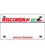 Wisconsin Blank Novelty Mini Metal License Plate Tag - £11.95 GBP