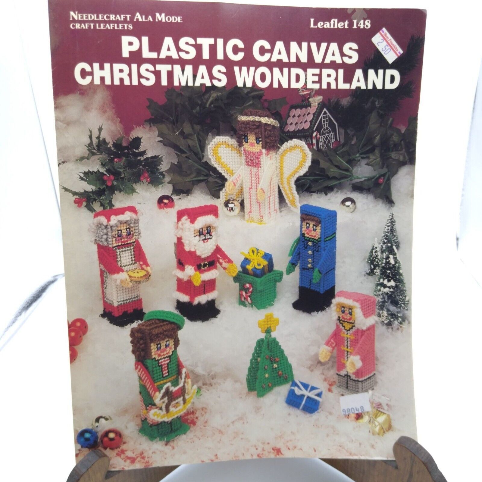 Vintage Plastic Canvas Patterns, Christmas Wonderland Leaflet 148, Needlecraft - $7.85