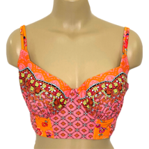 Profile Blush Bikini Top Womens Large DD/E Cup Bustier Swimsuit Top Pink... - £18.02 GBP