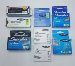 Swingline Staples Mixed Lot - 8 Boxes - 2 New Full - Rest Mostly Full - £9.45 GBP