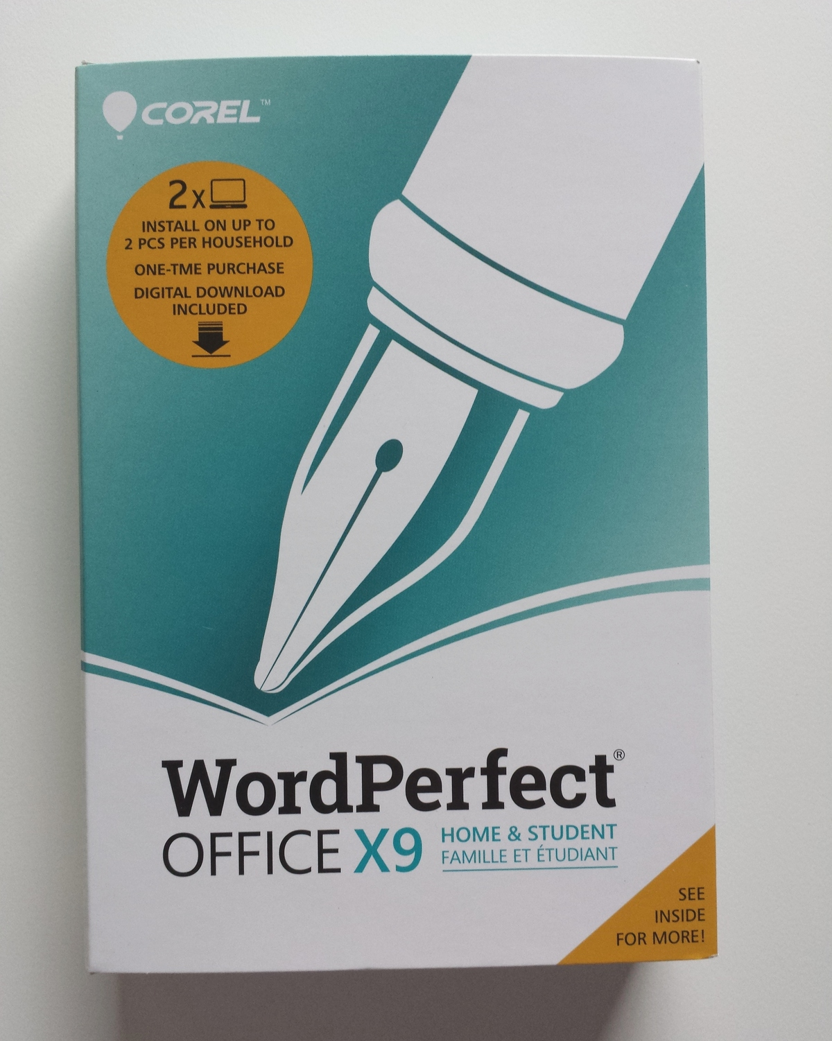 Corel Wordperfect Office X9 Home & Student - Sealed Retail Box - $40.00
