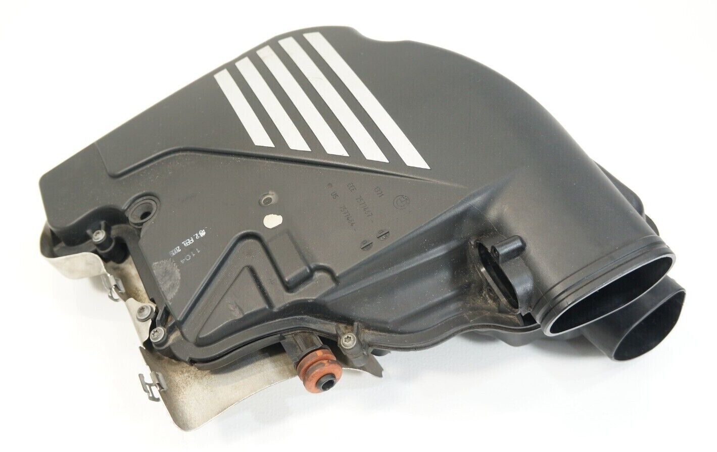 09-2012 bmw f02 750i 4.4l v8 n63 driver air intake cleaner filter box ho... - $94.87