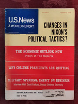 U S NEWS World Report Magazine August 3 1970 Changes in Nixon Political Tactics? - £11.14 GBP