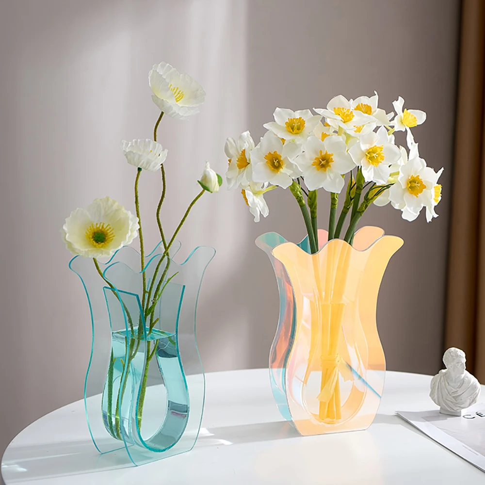 House Home Nordic House Home Decoration Vase RainA Acrylic Transparent I... - £51.00 GBP