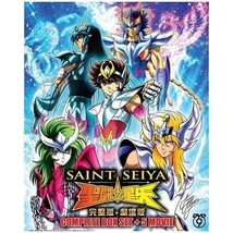 Saint Seiya Complete Box Set + 5 Movie Anime Dvd Region All English Subtitle - £39.88 GBP