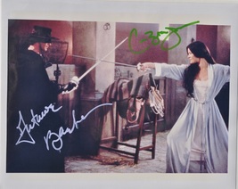 THE MASK Of ZORRO Cast Signed photo x2 - Antonio Banderas, Catherine Zeta-Jones  - £179.70 GBP
