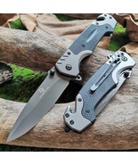 Military Spring Assisted Open Knife Tactical Rescue Pocket Hunting Comba... - $593.05 MXN