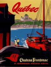 7947.Chateau frontenac.Canada pacific hotel.quebec.POSTER.art wall decor - £13.37 GBP+