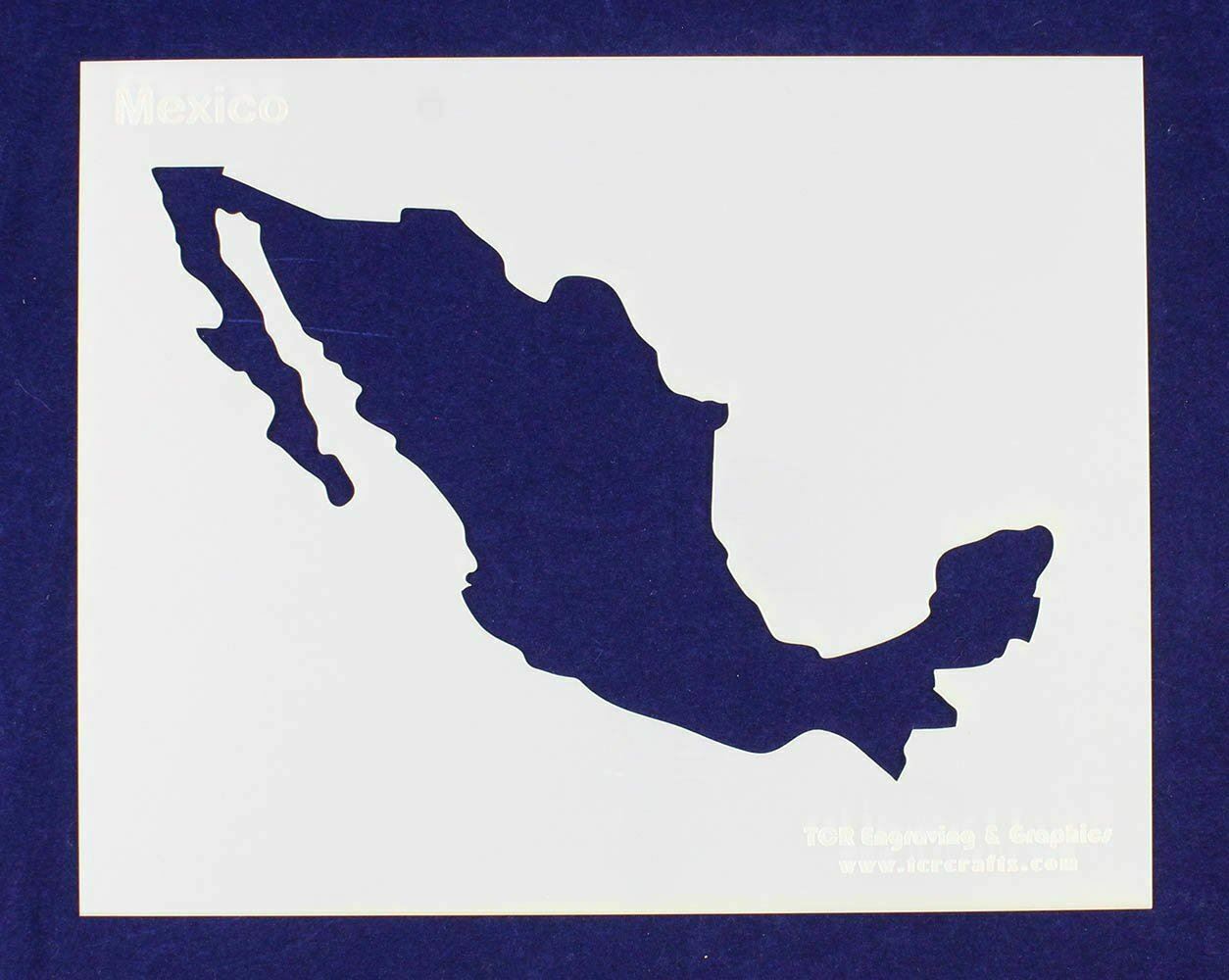 Country of Mexico Stencil 14 Mil 8&quot; X 10&quot; Painting /Crafts/ Templates - $15.52