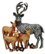 Authenticity Guarantee

18K Gold &amp; Antiqued 925 Sterling Silver Deer Fam... - $5,519.47 CAD