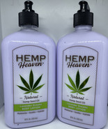 (2-Pk) HEMP Heaven Organic Hemp Seed Oil Lavender Dreams Soothing BODY L... - £28.00 GBP