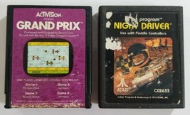Grand Prix &amp; Night Driver Atari Game Bundle Cartridges Only - £7.46 GBP