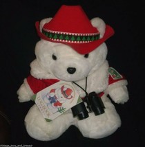 Marshall Fields Santa Christmas Conservation Teddy Bear Stuffed Animal Plush Toy - £26.14 GBP