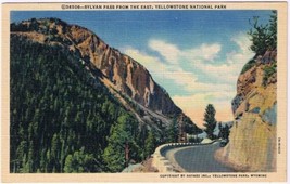 Postcard Sylvan Pass From The East Yellowstone National Park Wyoming - £3.93 GBP