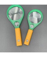 Vtg Pair of Collectible Yellow Green Tennis Racquet Dual Magnifier Glass... - £22.77 GBP