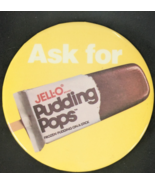 VINTAGE Ask for JELL-O PUDDING POPS - PIN PINBACK BUTTON - YELLOW - $369.73 MXN