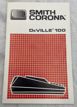 Smith Corona Owner&#39;s Manual DeVille 100 Instruction Guide Booklet Owners - £9.83 GBP