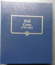 Whitman Half Cent Penny 1793-1857 Coin Album Book #9109 - $32.95