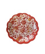 The Pioneer Woman Salad Plates Painterly Floral Coral 8.7&quot; Melamine Set 8 - $28.42