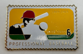 Vintage Professional Baseball 1869-1969 Stamp Metal Pin MLB - $4.70